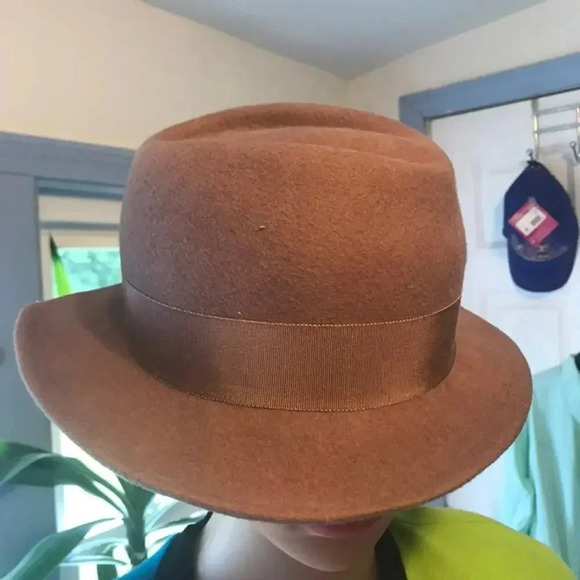 Vintage Street Smart By Betmar 100% Wool Women Brown Hat - Picture 5 of 8